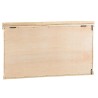 Miroir rectangulaire en branches de teck naturel