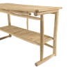 WILL Double Tray Console Table - Natural Teak Branches