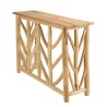 WILL - Natural Teak Console Table with Openwork Base