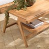 Table basse rectangulaire double plateau en teck WILL FLORES