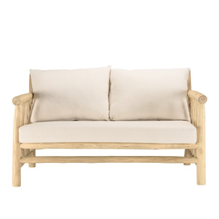 WILL - BORNEO Set: 2-Seater Sofa, 2 Armchairs, Teak Coffee Table