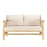 Ensemble BORNEO WILL : canapé 2 p. 2 fauteuils 1 table basse en teck