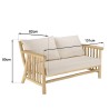 WILL - BORNEO Set: 2-Seater Sofa, 2 Armchairs, Teak Coffee Table