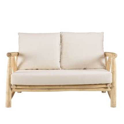 Ensemble MADURA WILL : canapé 2 p. 2 fauteuils en teck