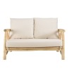 WILL - MADURA Set: 2-Seater Sofa, 2 Armchairs, Teak Coffee Table