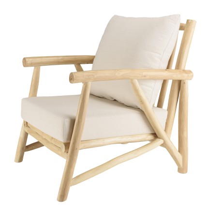 Ensemble MADURA WILL : canapé 2 p. 2 fauteuils en teck