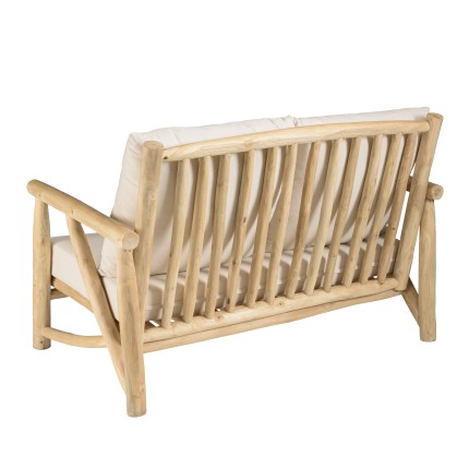 Ensemble MADURA WILL : canapé 2 p. 2 fauteuils en teck