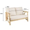 Ensemble MADURA WILL : canapé 2 p. 2 fauteuils en teck