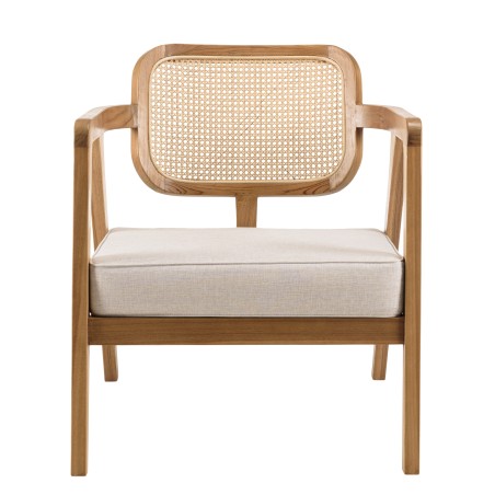 WILL - FLORES Set: 2-Seater Sofa, 2 Armchairs, 1 Teak Coffee Table