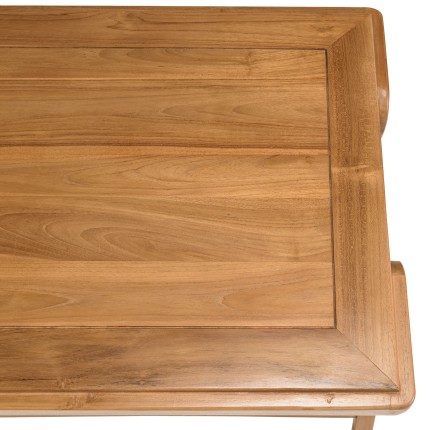 Ensemble FLORES en teck - Canapé 2 p., 2 fauteuils, 1 table basse