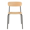 Lot de 2 chaises écolier en bois de frêne