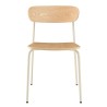 Lot de 2 chaises écolier en bois de frêne
