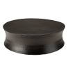 JOHAN Round Coffee Table 117x117cm - Black Aluminum
