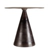JOHAN Round Table 80cm - Brass-Colored Aluminum