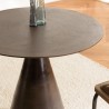 JOHAN Round Table 80cm - Brass-Colored Aluminum