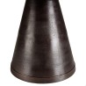 Table ronde JOHAN 80cm alu laiton pied conique