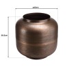 Vase JOHAN en acier couleur bronze cuivré