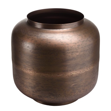 Vase JOHAN en acier couleur bronze cuivré