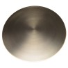Table basse ronde JAMES en fer noir 80x80cm