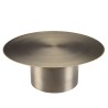 JAMES Round Coffee Table 80x80cm - Black Iron with Gold Trim