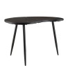 Table d'appoint ovoïde JAMES - Noir mat