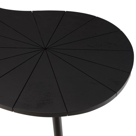 Table d'appoint ovoïde JAMES - Noir mat