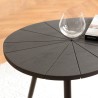 Table d'appoint ovoïde JAMES - Noir mat
