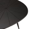 JAMES - Ovoid Coffee Table with Textured Black Matt Top
