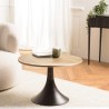 Table d'appoint JAMES en bois de manguier 65x65cm