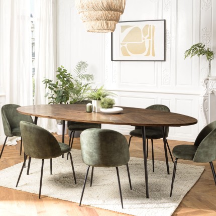 Table à manger ovale KIARA 240x110cm