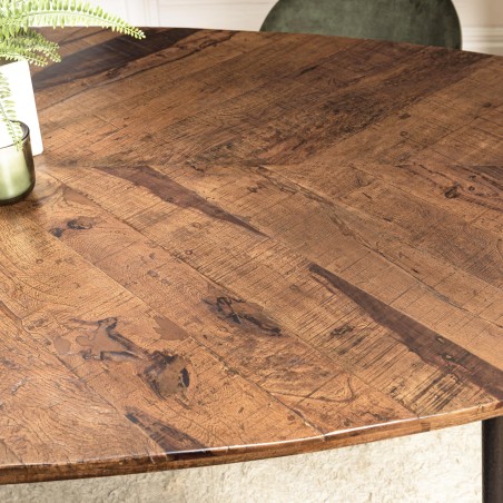 KIARA Oval Dining Table 240x110cm - Chevron Top | Unique and Stylish Design
