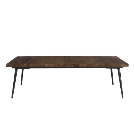 KIARA Rectangular Coffee Table 135x70cm - Recycled Wood & Metal Legs