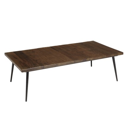 KIARA Rectangular Coffee Table 135x70cm - Recycled Wood & Metal Legs