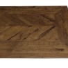 Table à manger KIARA rect. 220x100cm bois de teck et acier