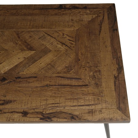 KIARA Rectangular Coffee Table 135x70cm - Geometric Shapes Design