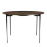 Table à manger ronde KIARA en bois recyclé 120x120cm