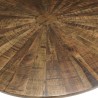 Table à manger ronde KIARA en bois recyclé 120x120cm