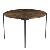 Table à manger ronde KIARA en bois recyclé 120x120cm