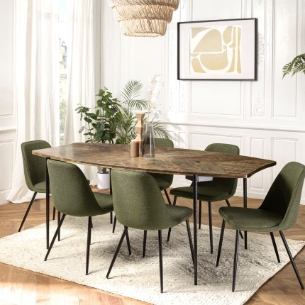 KIARA Dining Table - Recycled Wood 200x100cm | Cozy & Stylish