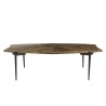 Table basse KIARA bords concaves en bois recyclé