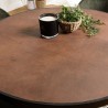 Table à manger BASILE 120x120 couleur rouille
