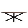BASILE Dining Table 220x110 Rust Color with Stone Effect