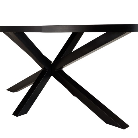 Table à manger BASILE 220x110 couleur rouille effet pierre