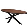Table à manger BASILE 220x110 couleur rouille effet pierre