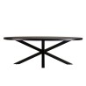 Table à manger BASILE 220x110cm effet pierre doré
