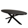 Table à manger BASILE 220x110cm effet pierre doré