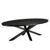 Table à manger BASILE 220x110cm effet pierre doré