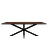 BASILE Dining Table 220x100 Rust Color Stone Effect