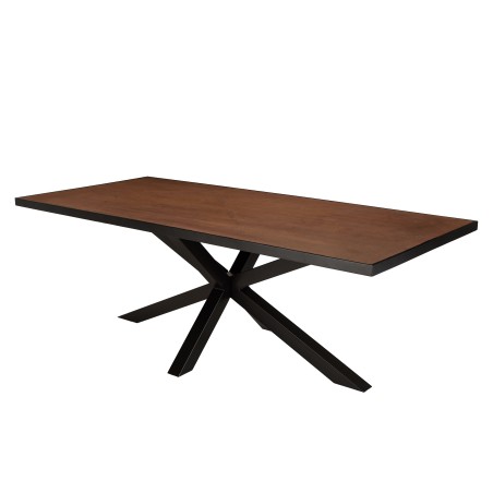 BASILE Dining Table 220x100 Rust Color Stone Effect