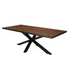 BASILE Dining Table 220x100 Rust Color Stone Effect